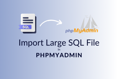 Böyük ölçülü SQL verilənlər bazası faylını phpMyAdmin-ə necə yükləmək olar?