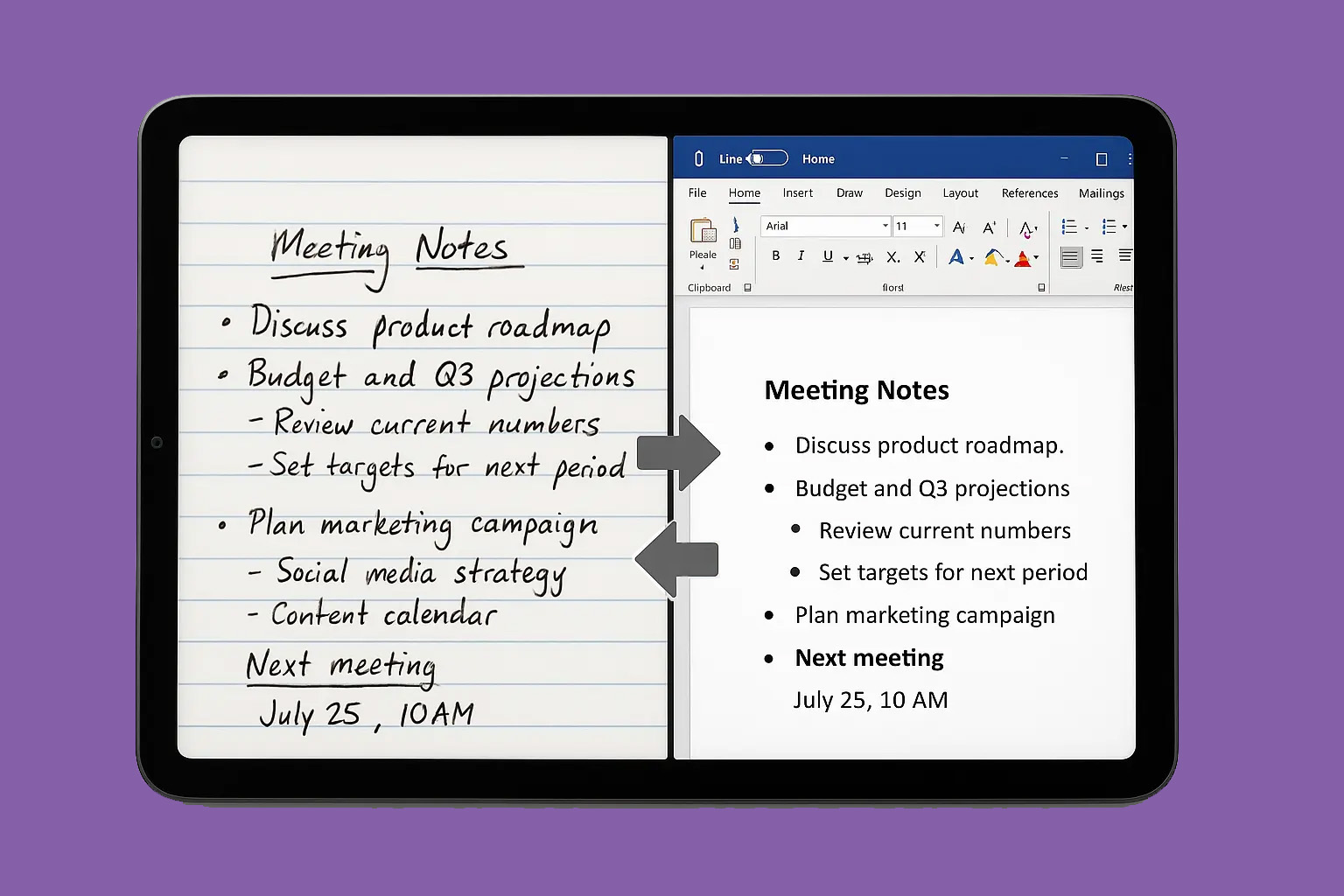Handwriting-to-Digital Text and Digital Text-to-Handwriting Service